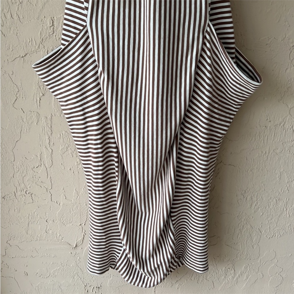 Chiara Nannini maxi dress coastal striped large white large pockets